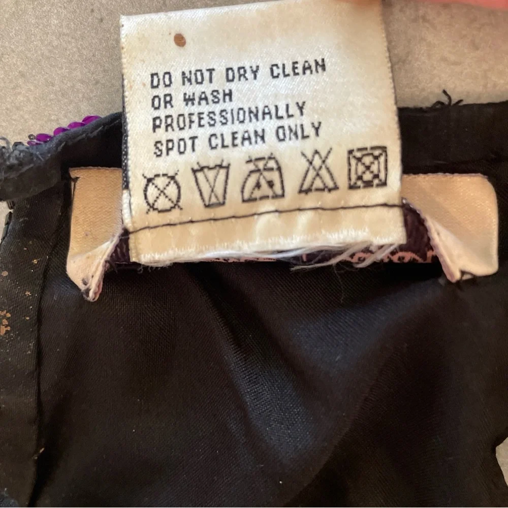 VTG Laurence Kazar Silk Multicolor Sequin Beaded Halter Top Medium 80's - Picture 6 of 15